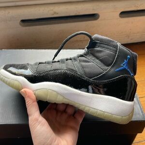 Air Jordan 11 Retro BG “Legend Blue/Black” in youth size 4.5Y